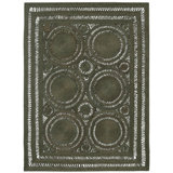 Mehndi Hand Braided Geometric Area Rug in Olive Green/Brown