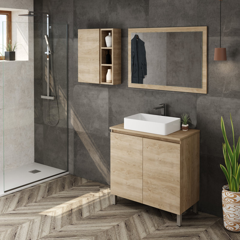 Bathroom Vanity Cabinet SUNSET Collection by DAX, Oak