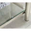 Table de bout carrée 20 pouces, table de bout moderne en acier inoxydable, table basse en verre trempé transparent à deux couches, table d'appoint avec rangement, pour le bureau personnel du salon-2041793229