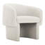 Chaise d'appoint Art Deco avec tissu recyclé et bois certifié FSC