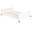 Lit double superposé double avec bureau en bois de pin massif blanc et, idéal pour les chambres à coucher à espace limité, facile à assembler pour assurer la stabilité, la durabilité et la zone d'étude de la chambre à coucher-1905746025