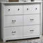 Commode 6 tiroirs avec poignées noires Elara-1229498602