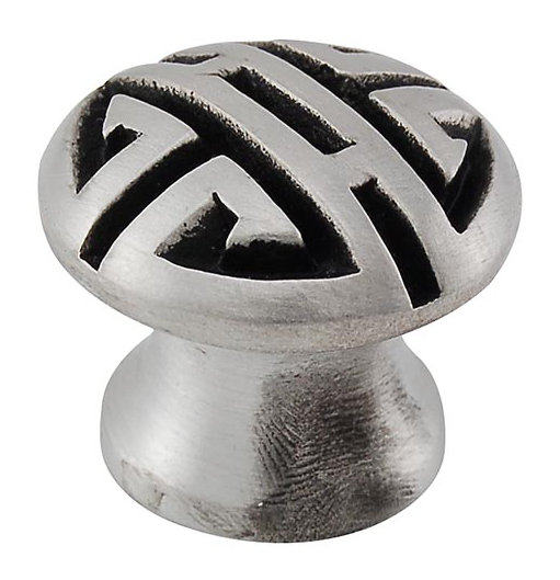 Camesana Mushroom Knob, 1" H x 1" W x 0.75" D, Antique Nickel