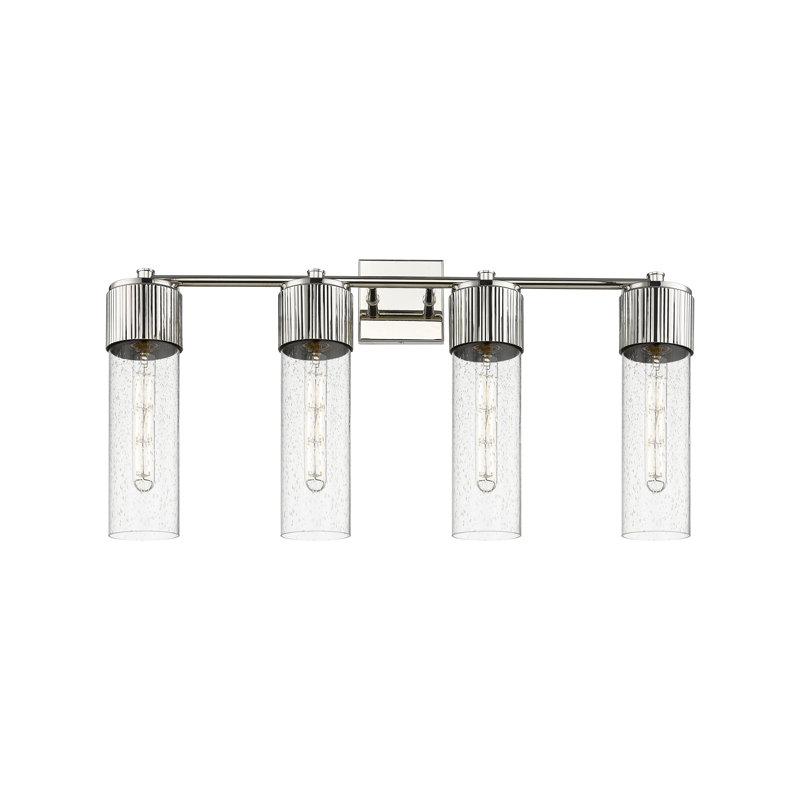 Mahmooda 4 - Light Dimmable Vanity Light, Seedy, Polished Nickel