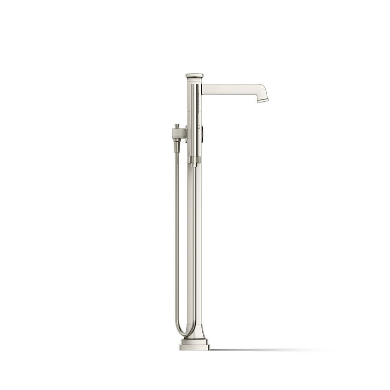 Riff Floor-Mount Bath Filler Trim, Vibrant Polished Nickel
