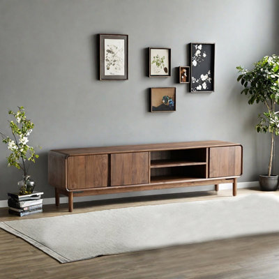 American style pure solid wood TV stand