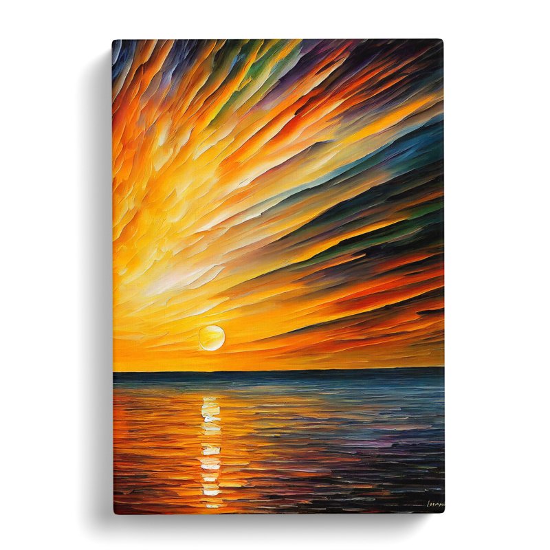 Ocean Sunrise No.5 - Wrapped Canvas, 76cm H x 50cm W x 3cm D