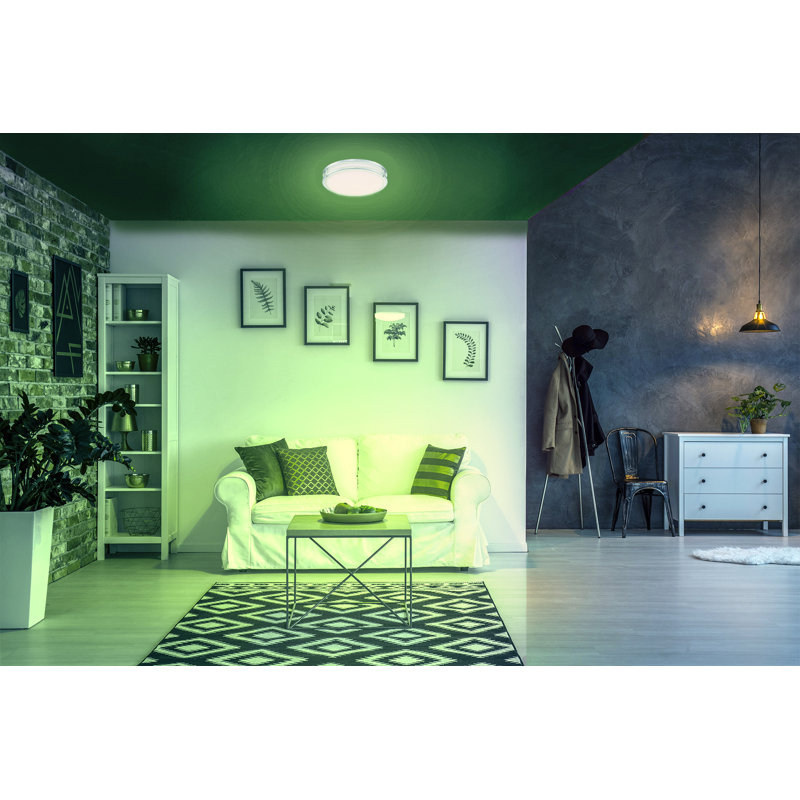 Myrian Acrylic LED Flush Mount, 3.7" H x 14" W x 14" D