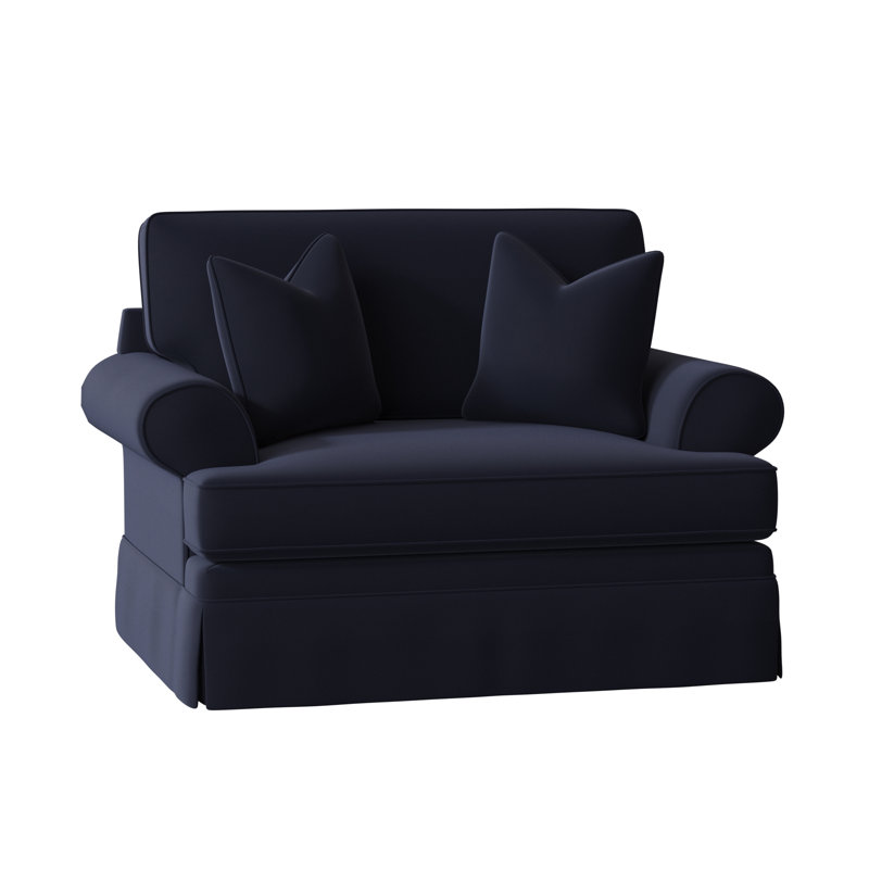 Fauteuil Brookner, Toile bleu marine Sunbrella®