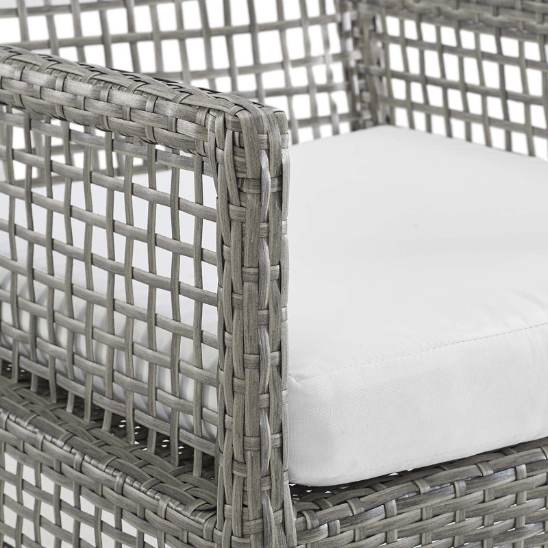 Chaise en rotin Havenside Home, Blanc