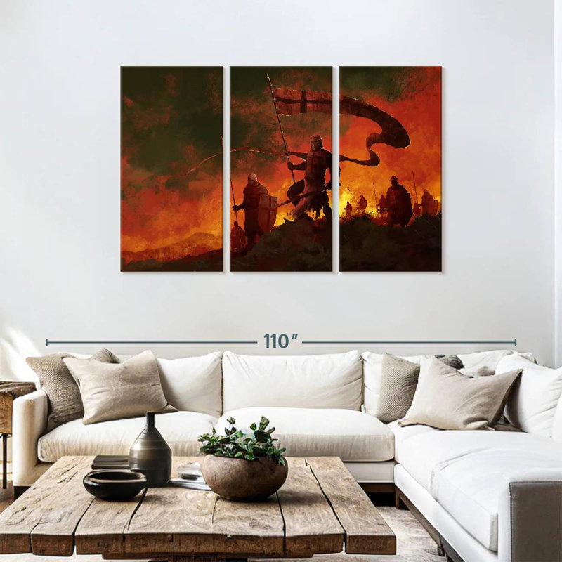 Keiri Medieval War, 48" H x 74" W