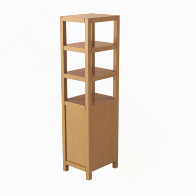 20-Inch Bathroom Vanity Storage Cabinet With Door, Drawers & Open Shelves