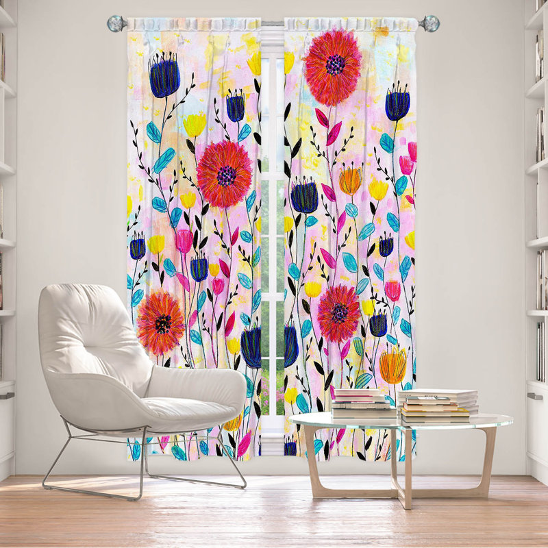 Ensemble de rideaux en polyester 2 pièces Elita, L 20 po x L 61 po