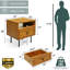 Table de chevet Mid Century-889616512