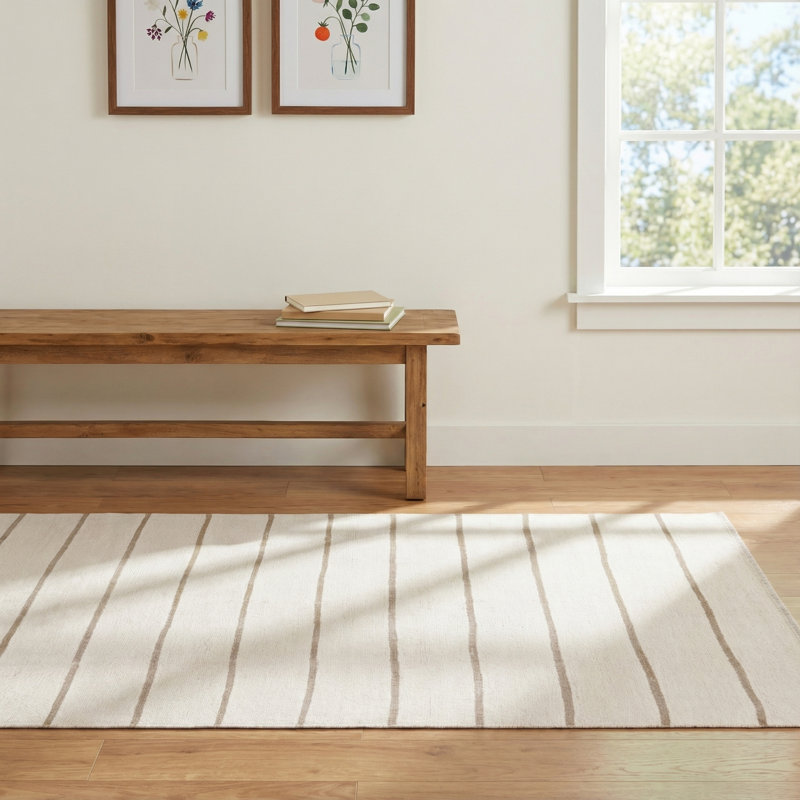 Vibe by  Ryn Powerloomed Stripped Area Rug, Rectangle 4' x 6'