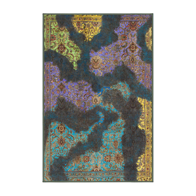 Abstract Indoor Rug, Rectangle 6' x 9'