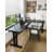 Black Solid Wood L-Shaped Desk-1788611224
