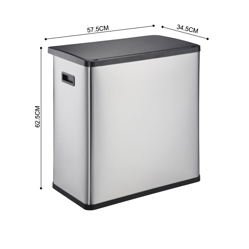 60l (30x2) Dual Compartment Sensor Recycling Bin