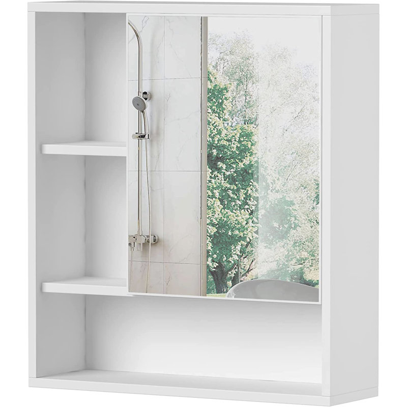 Crystl Bathroom Cabinet, White