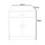 Brend 2 -Door 1 -Drawer Storage Cabinet-1388787003