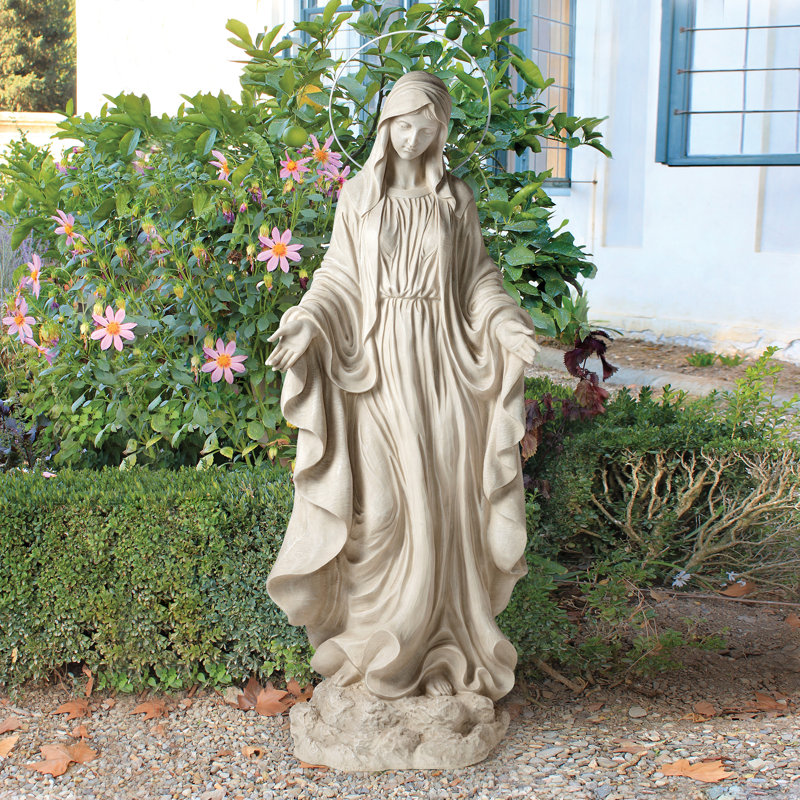 Design Toscano Statue Vierge Marie Immaculée Conception - Jardin 58.5 Cm Polyrésine