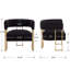 Fauteuil demi-tonneau de 27,25 po Nyjee-332891501
