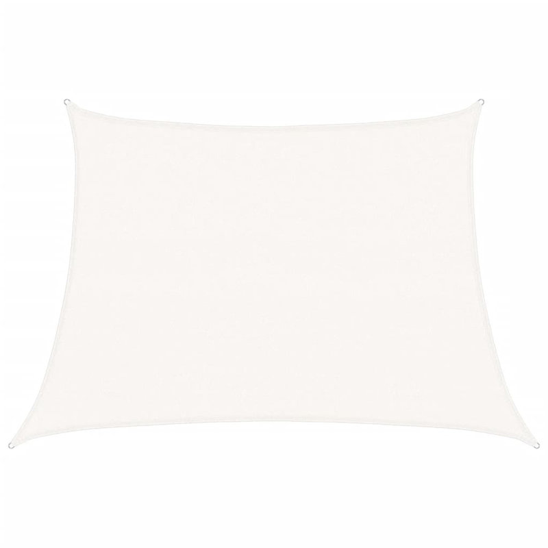 Auromita 3m x 5m Trapezium Shade Sail, White, 300 cm x 500 cm