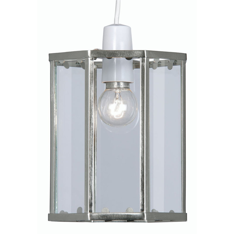 17.5cm H Novelty Pendant Shade ( Screw On ), Antique Chrome