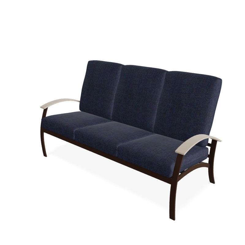 Canapé de patio 3 places avec coussins Askar, Kona texturé, Spectre indigo Sunbrella®