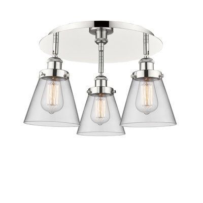 Plafonnier encastré 3 lumières Cone