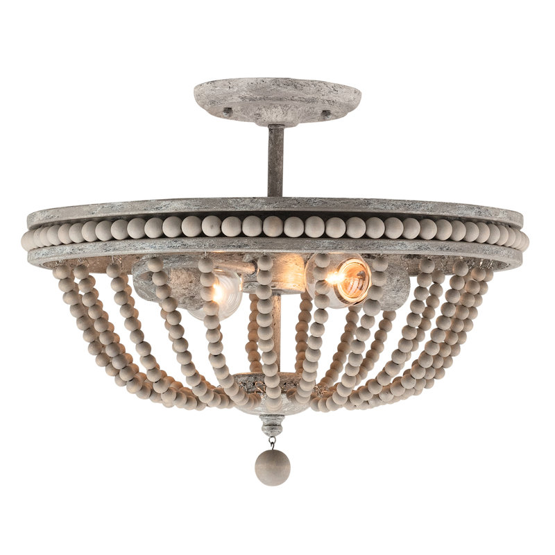 Plafonnier semi-encastré 2 lumières 15,5 po Anneka