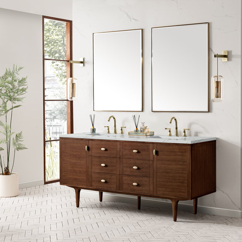 Amberly 72'' W Double Vanity, Ethereal Noctis