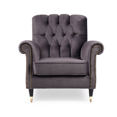 Aedel Velvet Armchair
