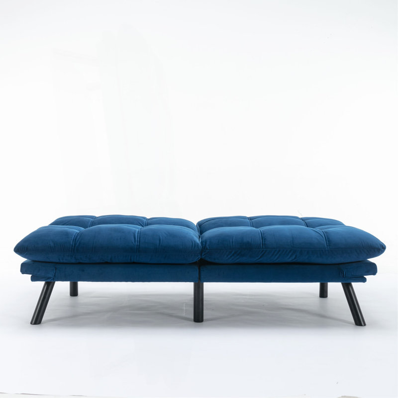 Navy Blue Convertible Folding Modern Sofa Bed