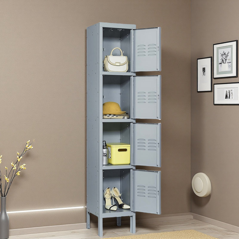 Casiers en métal avec serrure pour les employés, armoire de rangement pour garage à domicile