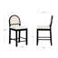 Tabouret de bar rembourré Boucle avec dossier en rotin tissé-1603352079-1603352077-1606266307