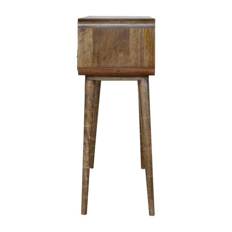 Addison 92cm Solid Wood Console Table, Grey/Brown