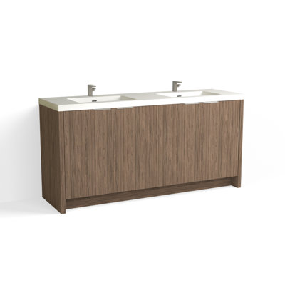 Mesa 72" W Freestanding Double Bathroom Vanity 