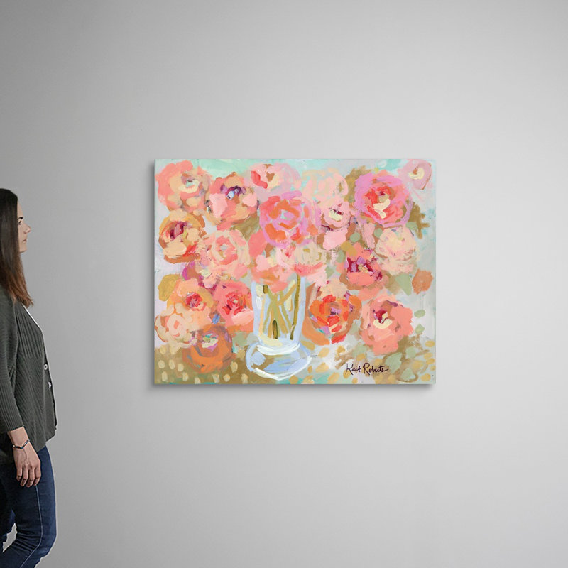 Reproduction d'art - Bounteasant Blooms par Kait Roberts, H 36 po x l 45 po x P 1,25 po, Toile tendue