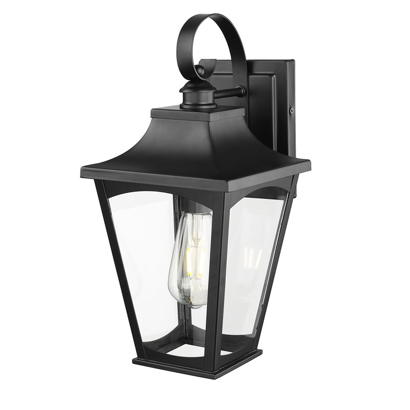 Applique murale d'extérieur 1 lumière Clydel, H 16 po x l 7,5 po x P 8,5 po
