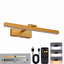 Modern Remote-Controlled Rechargeable LED Vanity Light Bar, Matte Black-129434531