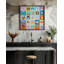 "Mid century pop", art mural texturé encadré-242765034-242765039