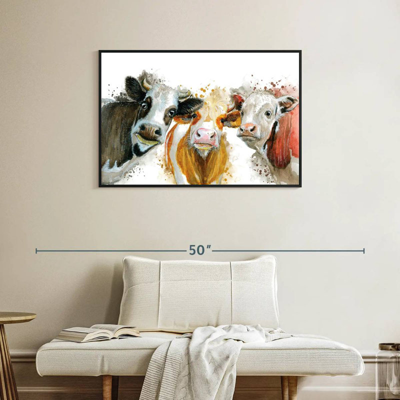 Livestock Cows Splash, 25" H x 37" W