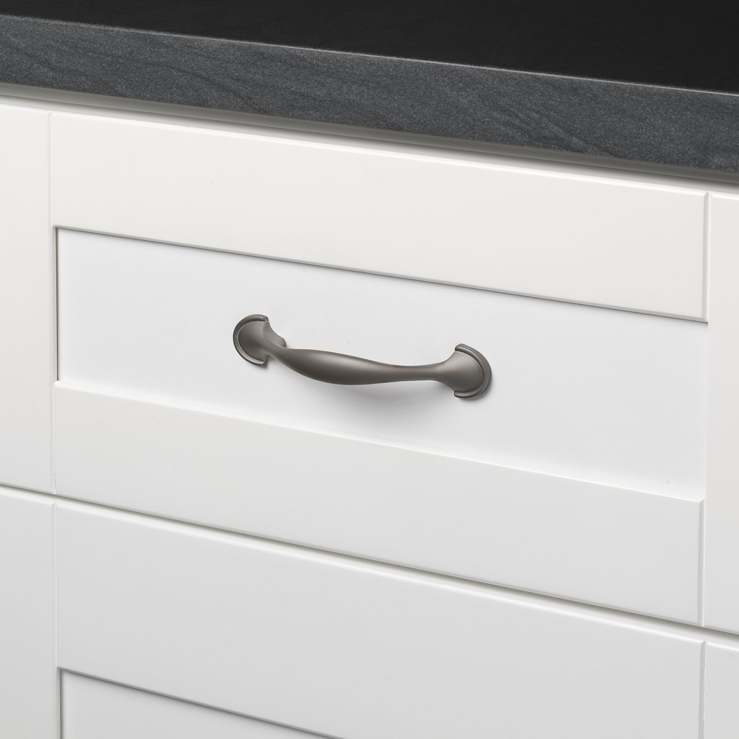 3" Arch Cabinet Pull, Graphite