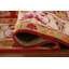 Tapis indien rouge en laine à motif floral rouge 8 x 10
