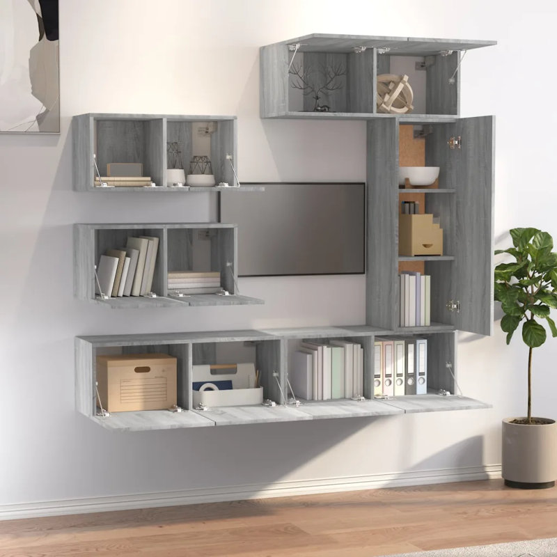 Maragozakis TV Stand, Grey Sonoma