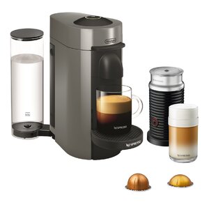 Nespresso Vertuo Pop+ Combination Espresso and Coffee Maker with Milk  Frother by Breville - Gray
