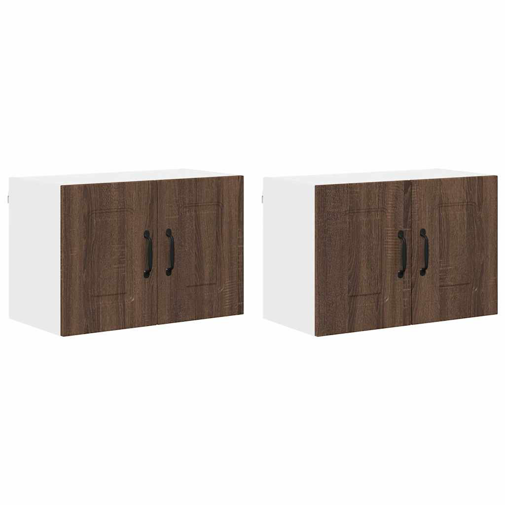 Vidaxl Kitchen Wall Cabinet 2 Pcs High Gloss White 60 X 31 X 40 Cm