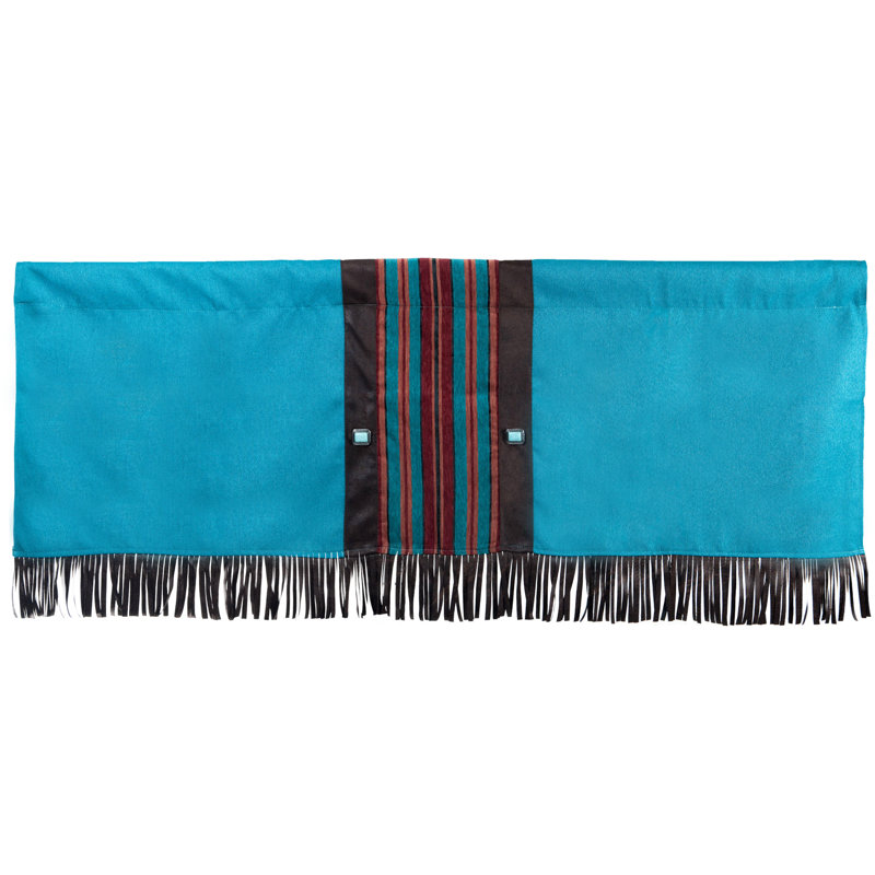 Canyon View Striped Tailored Window Valance