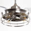 Ventilateur de plafond à 3 pales 36 po avec 3 pales rétractables avec télécommande et ensemble d'éclairage inclus